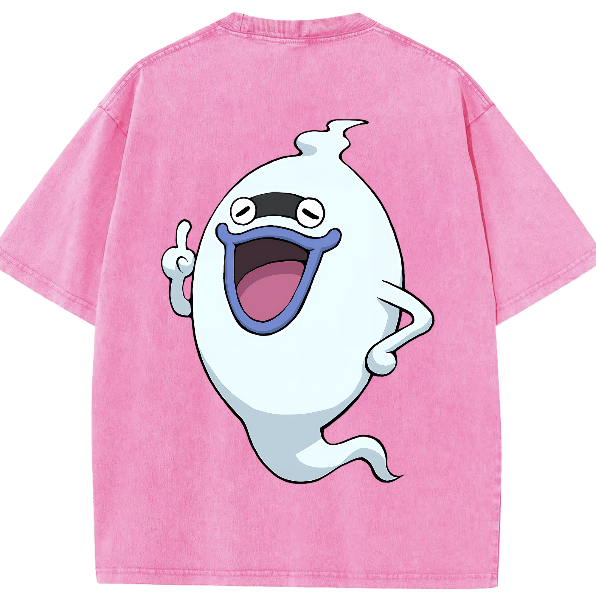 （画像用） 妖怪ウォッチ Yo-kai Watch 綿100% ヴィンテージ風 半袖Tシャツ（背面プリント）
